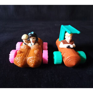 Vintage 1994 Flintstones Movie McDonalds Happy Meal Toy Betty Barney Rubble Set